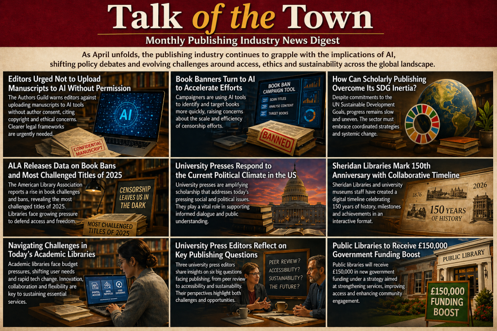 Talk of the Town: Monthly Publishing Industry News Digest