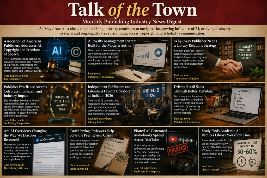 Talk of the Town: Monthly Publishing Industry News Digest
