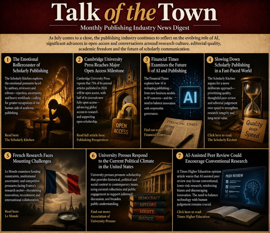 Talk of the Town:  Monthly Publishing Industry News Digest