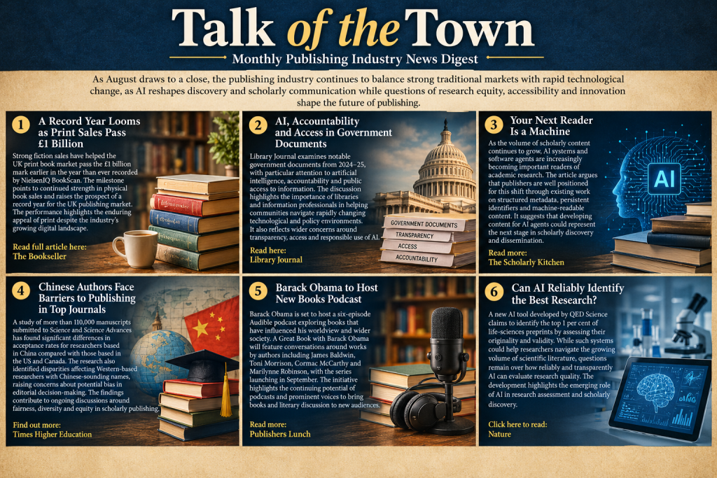 Talk of the Town: Monthly Publishing Industry News Digest